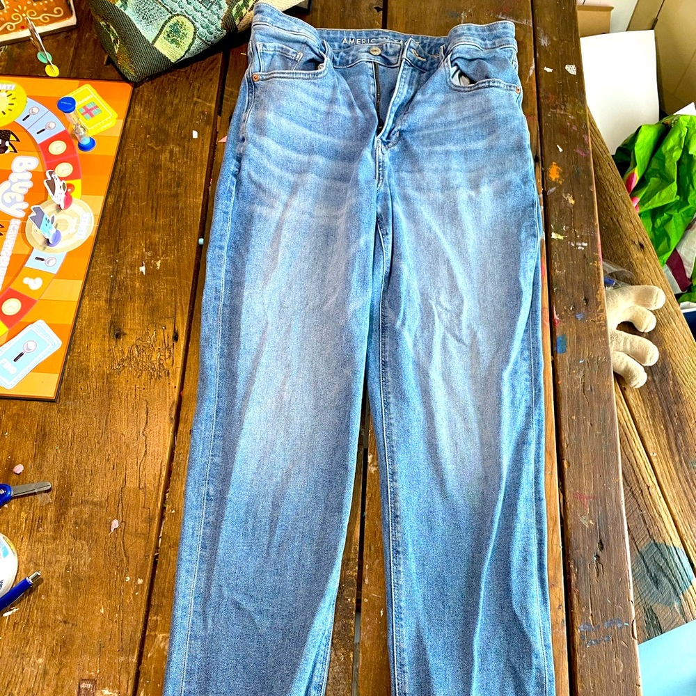 American Eagle mom jeans extra long